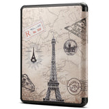 Amazon Kindle Paperwhite 5 11th Generation (2021) PU Leather Flip Case w. Seelp/ Wake-up Function - the Eiffel Tower