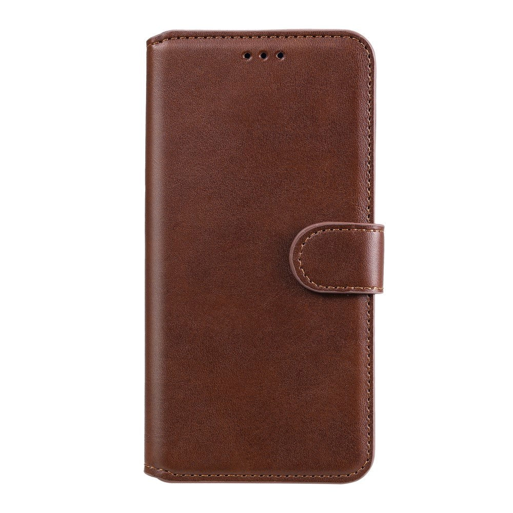 Oppo Find X3 Pro Leather Wallet Case & Magnetic Lock - Brown