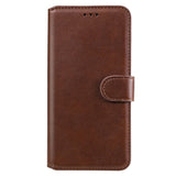 Oppo Reno6 Pro Leather Wallet Case & Magnetic Lock - Brown