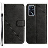 Oppo A16 / A16s / A54s Leather Flip Case w. Wallet & Stand Function - Black