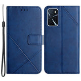 Oppo A16 / A16s / A54s Leather Flip Case w. Wallet & Stand Function - Blue