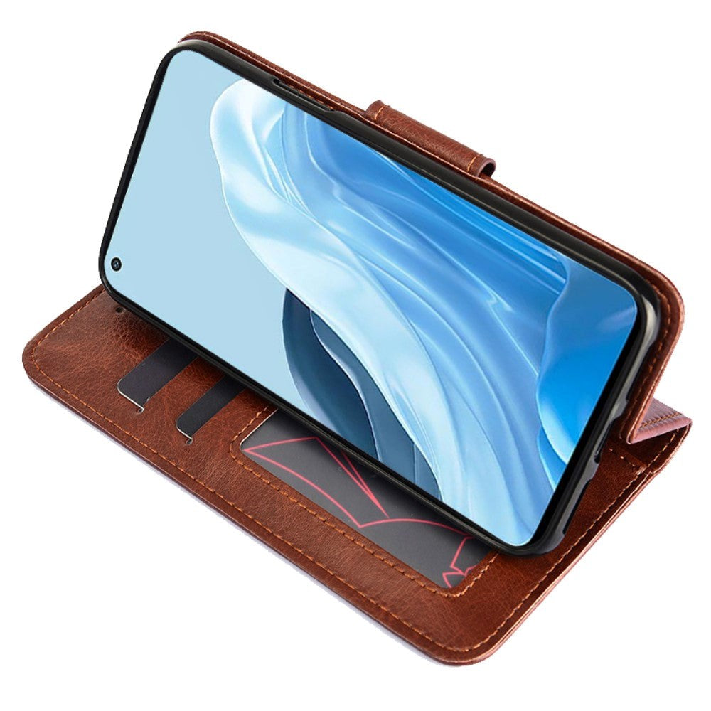 Oppo Find X5 Lite Leather Wallet Case & Magnetic Lock - Black