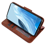 Oppo Find X5 Lite Leather Wallet Case & Magnetic Lock - Blue