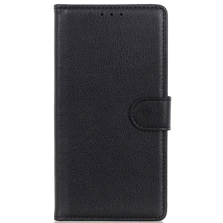 OnePlus Nord CE 2 Lite (5G) PU Litchi Leather Wallet Case - Black