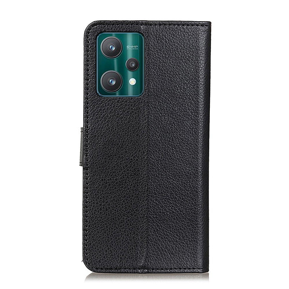 OnePlus Nord CE 2 Lite (5G) PU Litchi Leather Wallet Case - Black