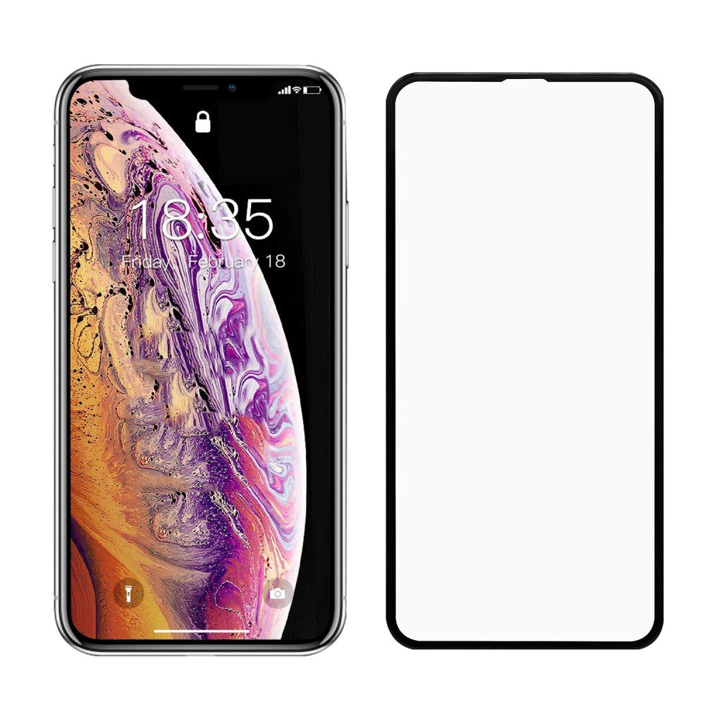 iPhone 11 Pro Max / iPhone XS Max Tempered Glass - Full-Fit - Black Edge