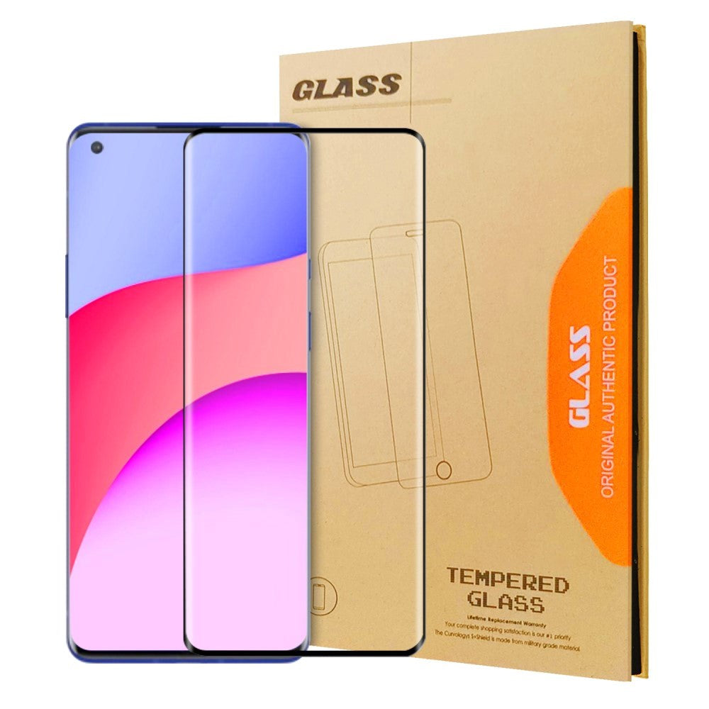 OnePlus 8 Pro Protective Glass - Full-Fit - Screen Protector - 9H - Black