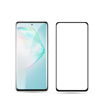 Samsung Galaxy S10 Lite Tempered Screen Protector Glass - Transparent / Black