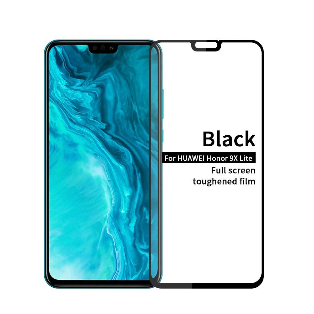 Huawei Honor 9X Lite Hofi Tempered Glass Screen Protector - Full Fit - Case Friendly - Black