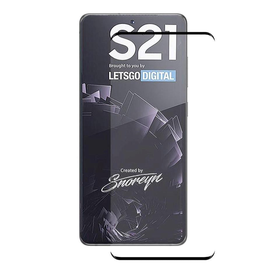 Samsung Galaxy S21 HAT PRINCE Tempered Glass - Full Fit - Black Edges