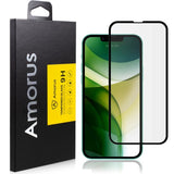 iPhone 13 Pro Max AMORUS Tempered Glass - Case-Friendly - Black Edge