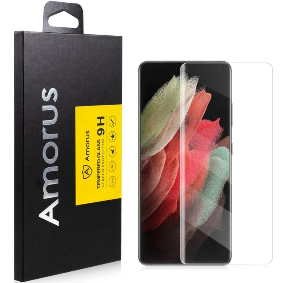 Samsung Galaxy S22 Ultra AMORUS Nano Optics w. Liquid UV - Screen Protection - Transparent