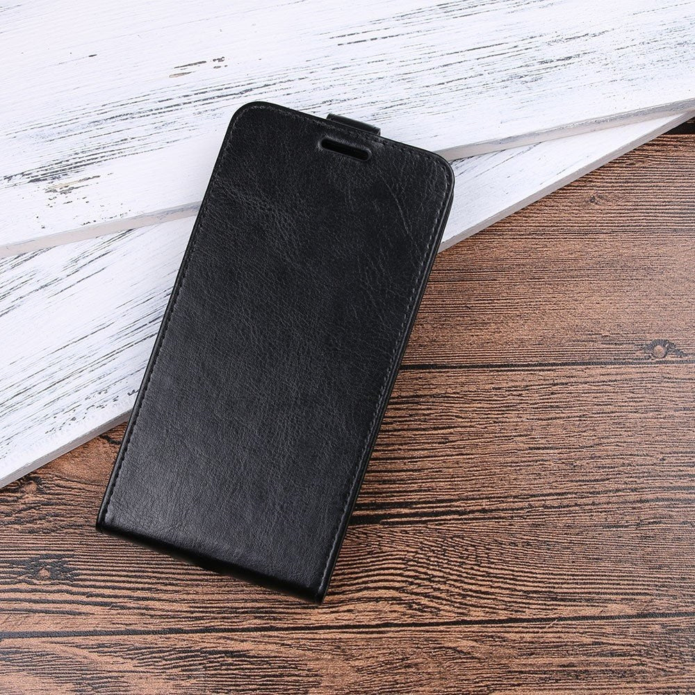 OnePlus 5T PU Leather Vertical Flip Case - Black