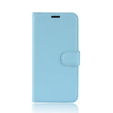 OnePlus 7 Soft Pouch Leather Wallet Case Blue