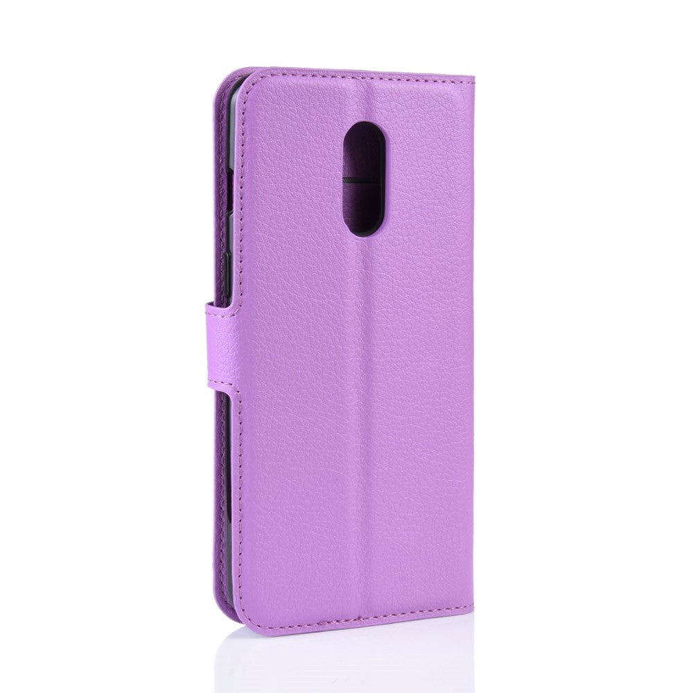 OnePlus 7 Soft Pouch Leather Wallet Case Purple