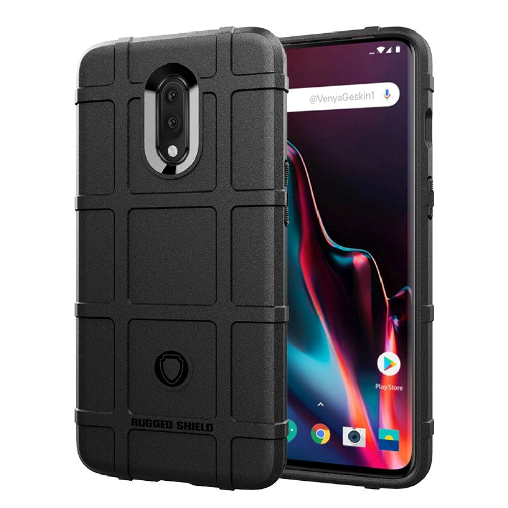 OnePlus 7 Rugged Shield Tough Case Black