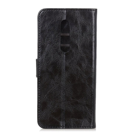 OnePlus 8 Neutral Leather Wallet Case Black