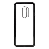 OnePlus 8 Pro 360⁰ Magnetic Metal Case w. Glass Back & Front - Black