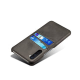 OnePlus North Leather Coated Plastic Case w. Card Holder - Black