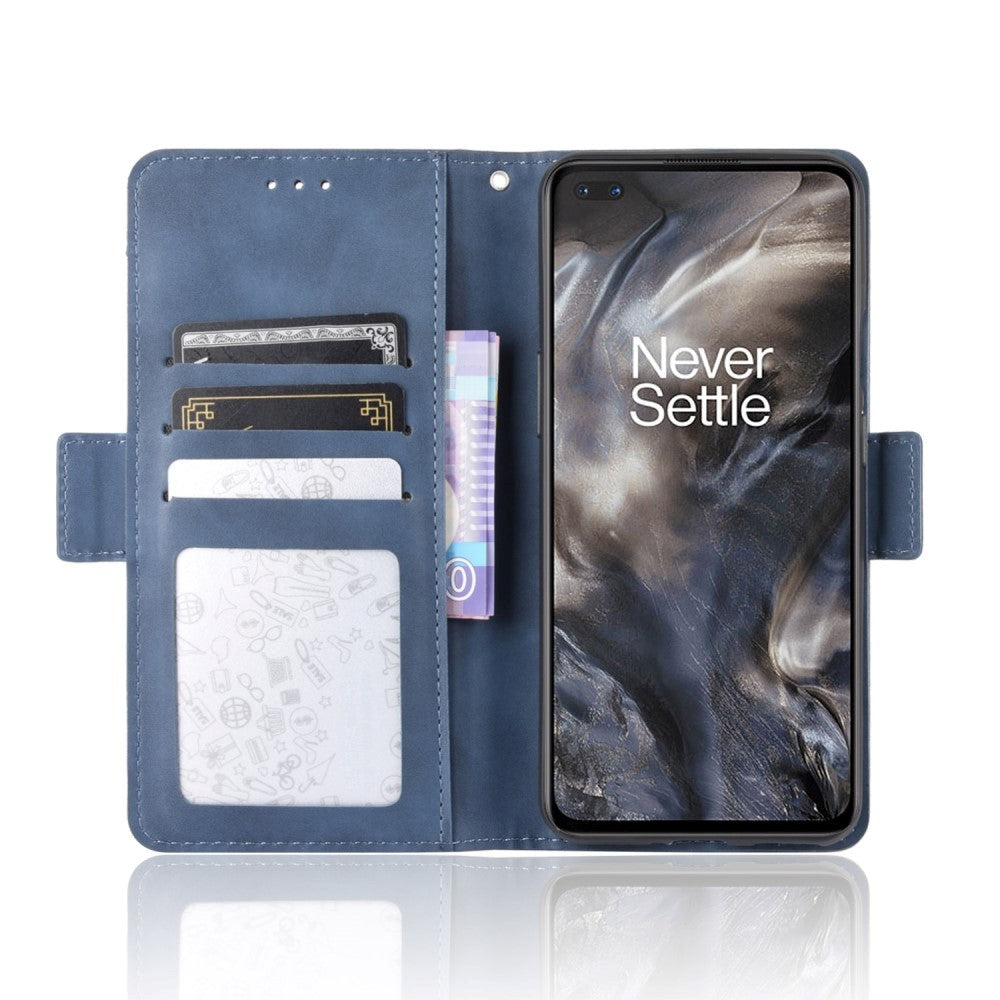 OnePlus North Leather Case w. External Card Holder Blue