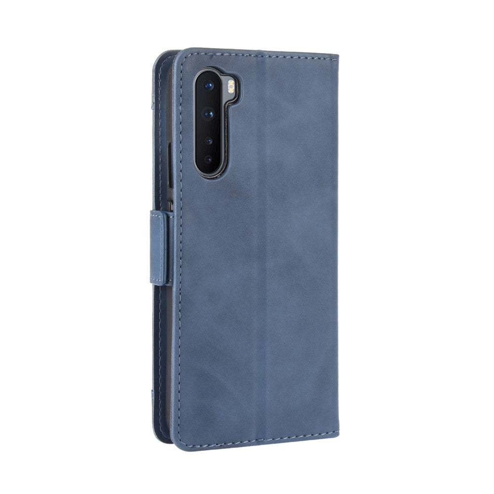 OnePlus North Leather Case w. External Card Holder Blue