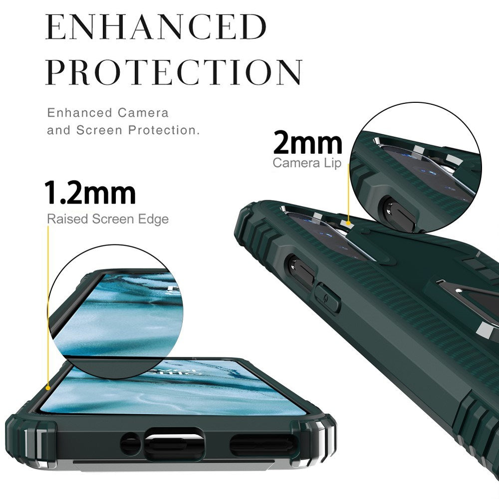 EIDERWOOD OnePlus North Case with Magnetic Ring Kickstand - Green