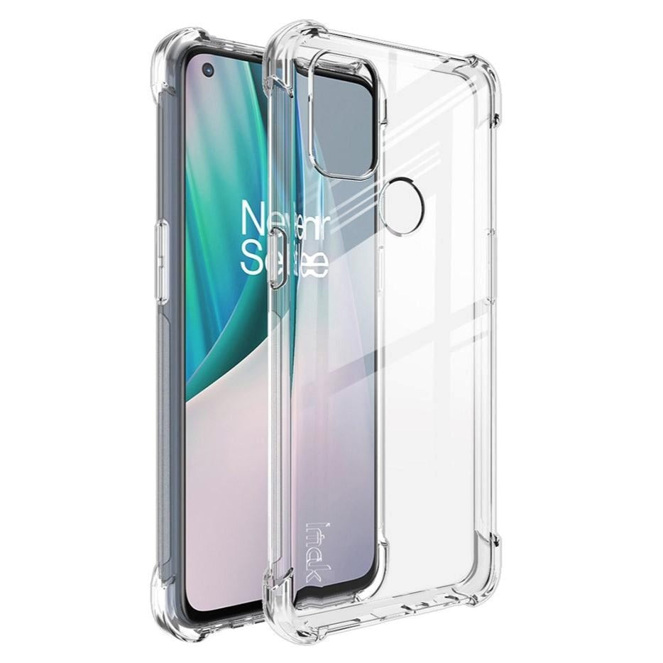 OnePlus North N10 5G IMAK Anti-Drop Flexible Plastic Case w. Screen Protector - Transparent