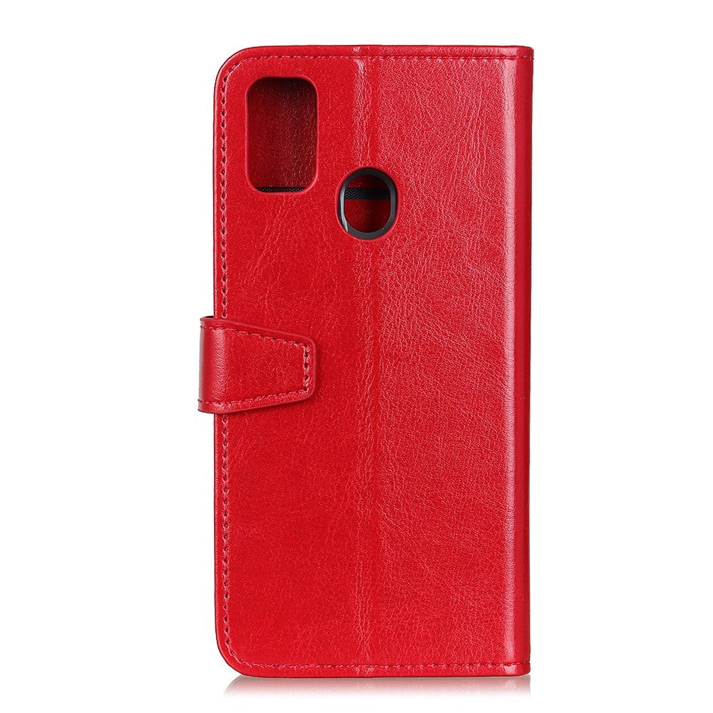 OnePlus North N100 Classic Leather Wallet Case - Red