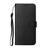 EIDERWOOD OnePlus 8T Faux Leather Case with Strap & Card Holder - Black