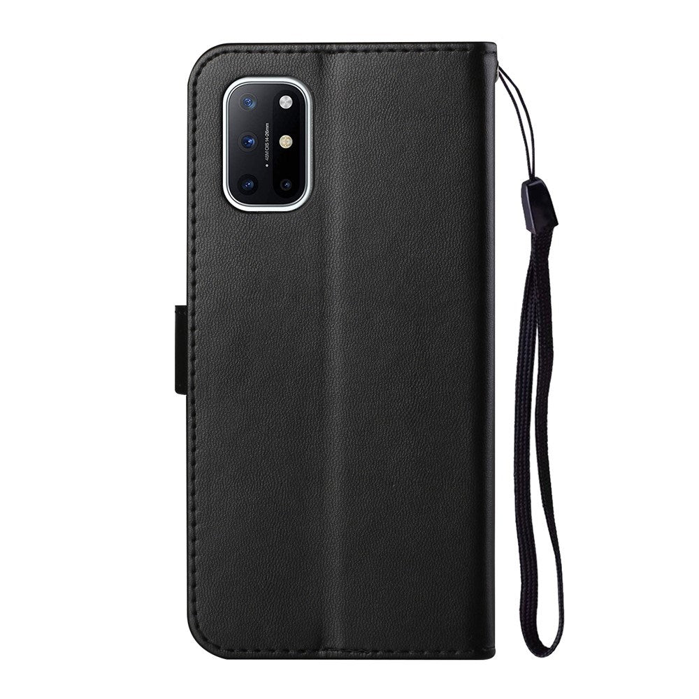EIDERWOOD OnePlus 8T Faux Leather Case with Strap & Card Holder - Black