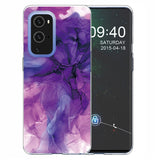 EIDERWOOD OnePlus 9 Pro Flexible Plastic Case with Marble Design - Purple