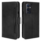 OnePlus 9 Pro Leather Case w. External Card Holder - Black