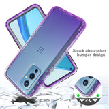 OnePlus 9 Hybrid Plastic Case - Transparent / Purple