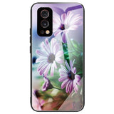 OnePlus North 2 (5G) Flexible Hybrid Case w. Print - Purple Flowers