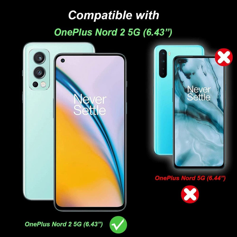 OnePlus North 2 (5G) Protection Set Flexible Plastic Case + Glass Screen Protector - Transparent