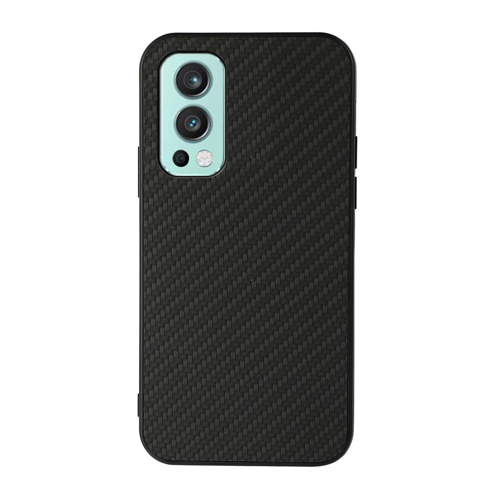 OnePlus North 2 (5G) Carbon Fiber Leather Case - Black