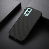 OnePlus North 2 (5G) Carbon Fiber Leather Case - Black