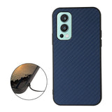 OnePlus North 2 (5G) Carbon Fiber Leather Case - Blue