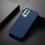 OnePlus North 2 (5G) Carbon Fiber Leather Case - Blue