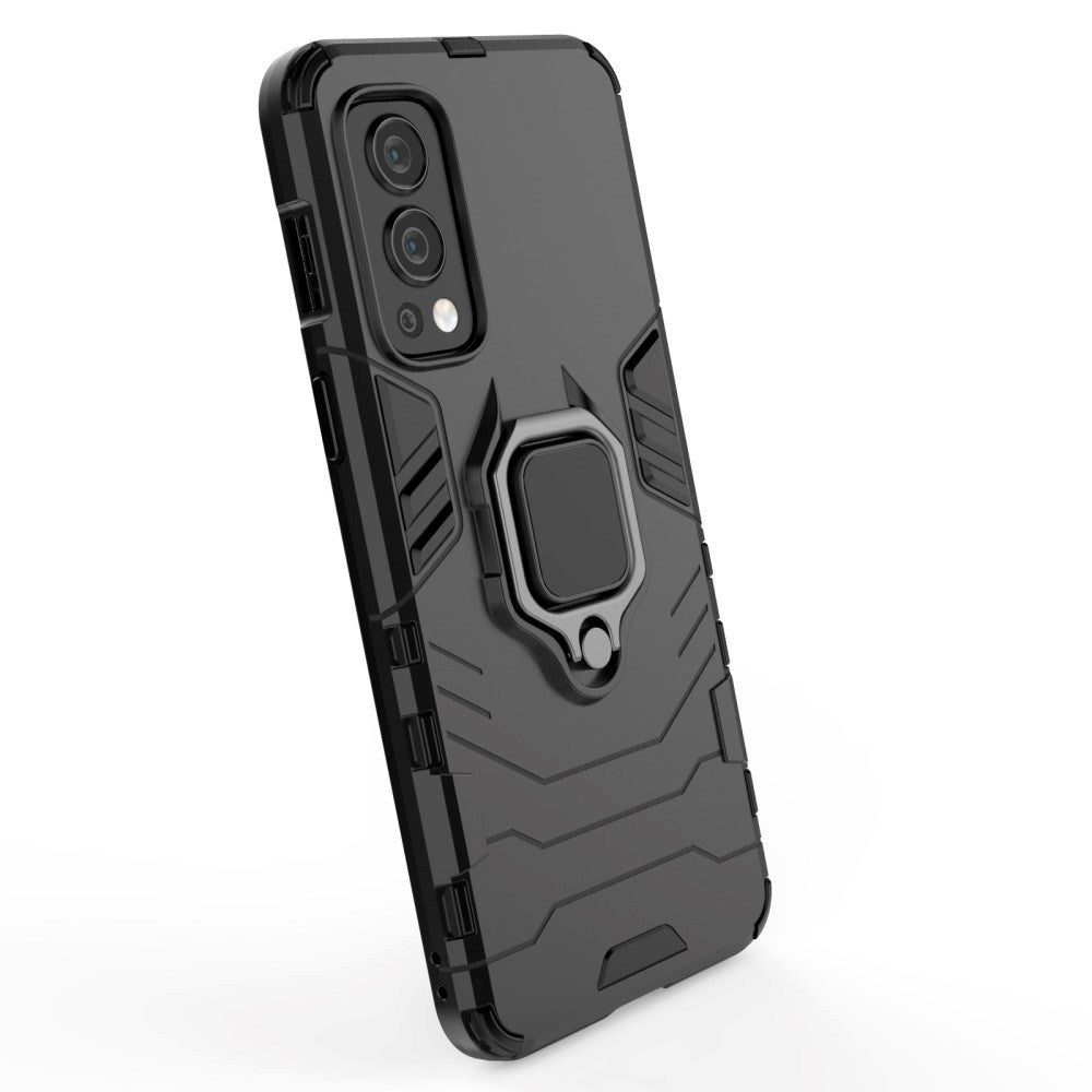 OnePlus North 2 (5G) Tough Case w. Magnetic Kickstand - Black