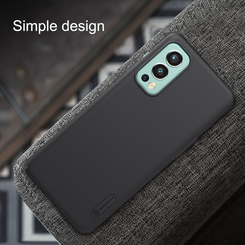 OnePlus North 2 (5G) NILLKIN Frosted Shield Case incl. Stand - Black