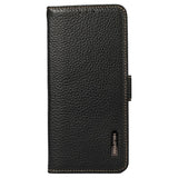 OnePlus 10 Pro KHAZNEH Genuine Leather Flip Case - Black