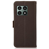 OnePlus 10 Pro KHAZNEH Leather Flip Case - Brown