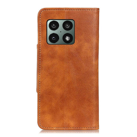 OnePlus 10 Pro Vintage Leather Wallet Case - Brown