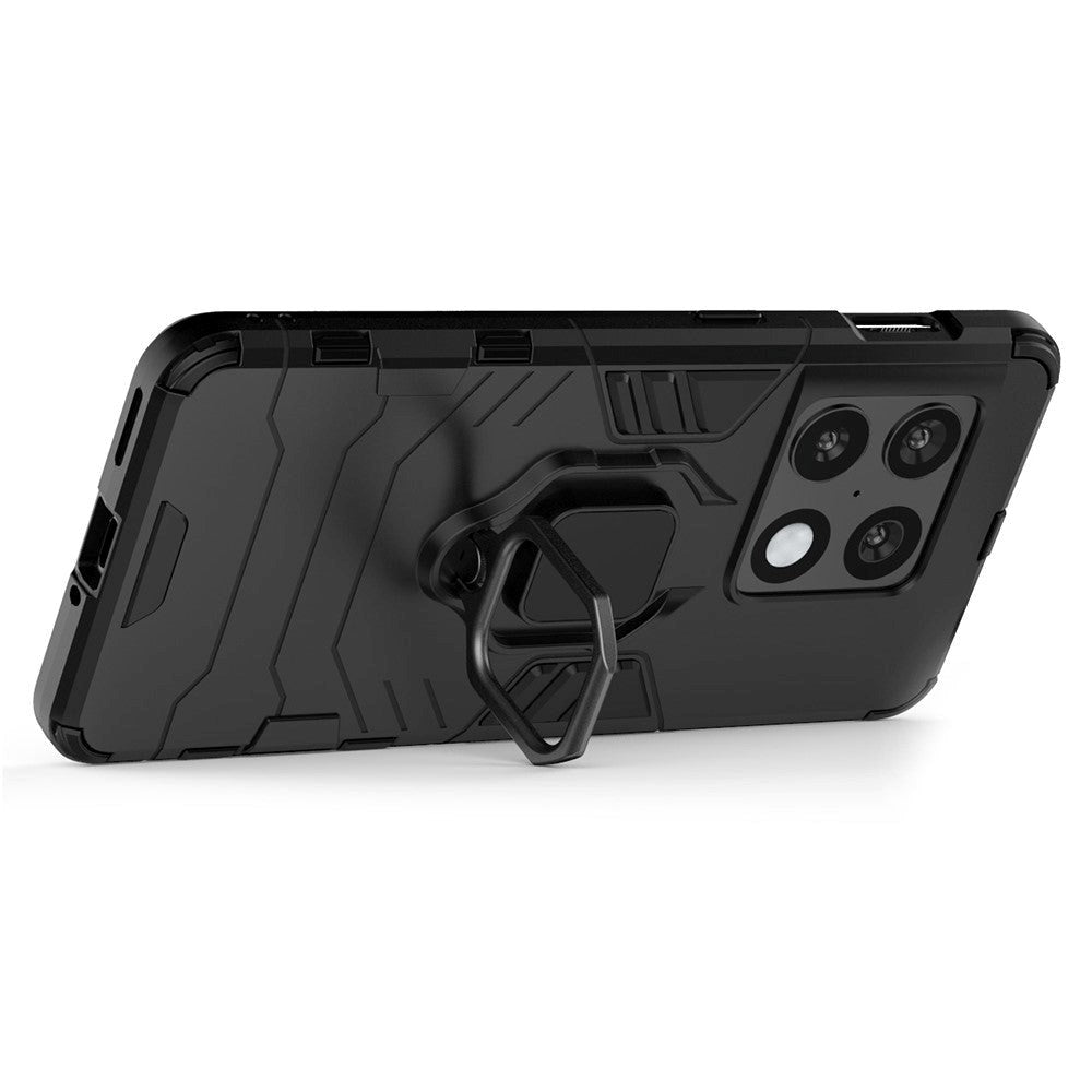 OnePlus 10 Pro Hybrid Tough Case w. Magnetic Kickstand - Black