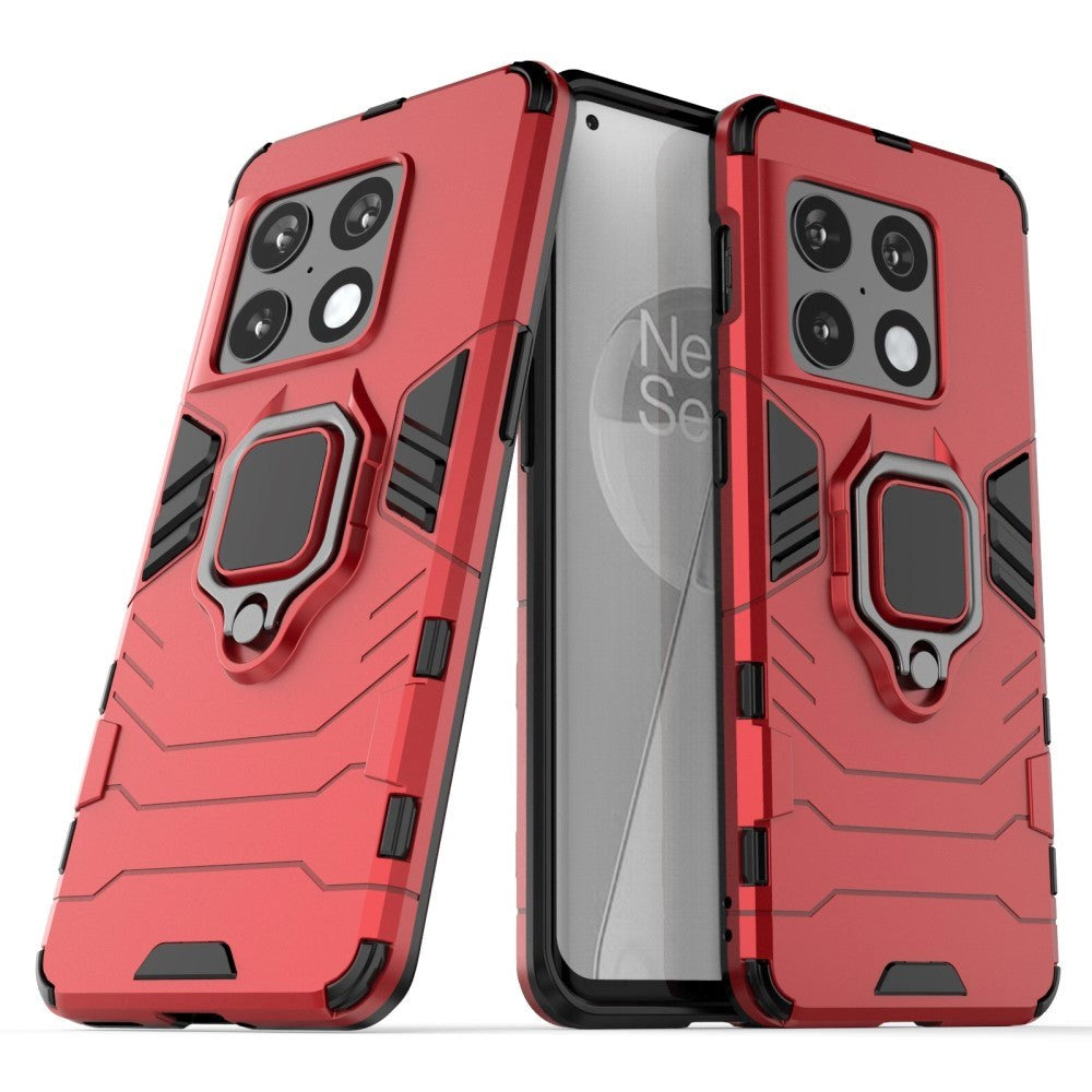 OnePlus 10 Pro Hybrid Tough Case w. Magnetic Kickstand - Red