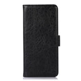 OnePlus Nord 2 (5G) Sleek Leather Flip Case w. Card Holder & Stand - Black