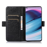 OnePlus Nord CE (5G) Sleek Leather Flip Case w. Card Holder & Stand Function - Black