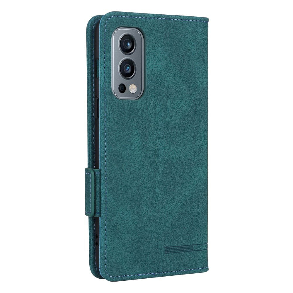 OnePlus Nord 2 (5G) Flip Case w. Stand Function & Wallet - Green