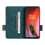 OnePlus Nord 2 (5G) Flip Case w. Stand Function & Wallet - Green